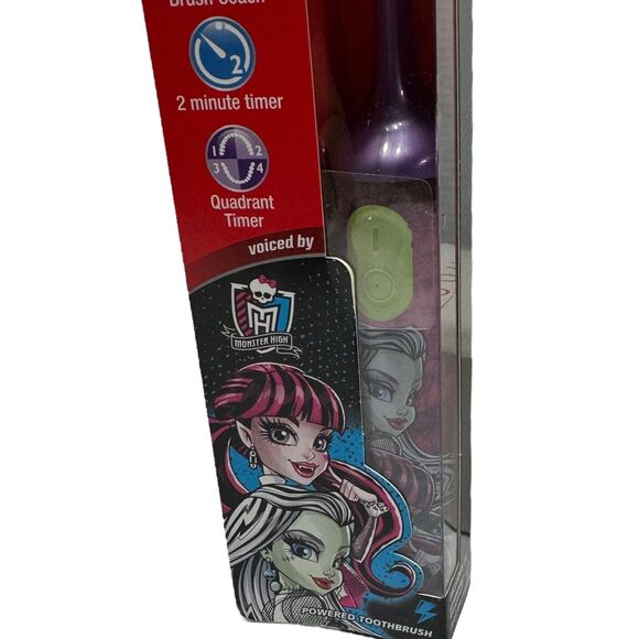 Rare Colgate Talking MONSTER HIGH‎ Talking Power Toothbrush Extra Soft NEW - Picture 3 of 7